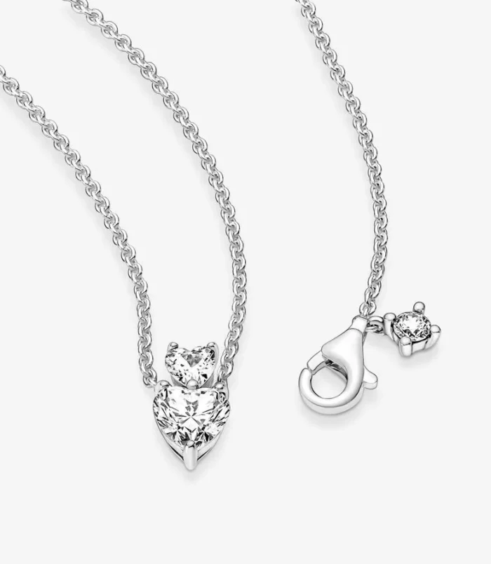 Ensemble-Bijoux-Femme-l-gant-Coeur-Plaqu-Argent-Collier-Bague-Boucles-D-Oreilles-Brillant-Cadeau-Romantique-Mode-display-picture-8