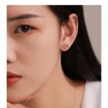 Ensemble-De-Bijoux-Pour-Femmes-En-Argent-Sterling-925-Collier-Et-Boucles-D-oreilles-Avec-Pendentif-C-ur-En-Zircon-Micro-Pav-display-picture-3