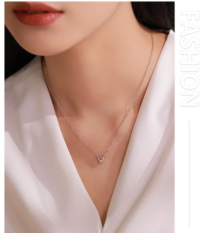 Ensemble-De-Bijoux-Pour-Femmes-En-Argent-Sterling-925-Collier-Et-Boucles-D-oreilles-Avec-Pendentif-C-ur-En-Zircon-Micro-Pav-display-picture-7