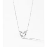 Ensemble-De-Bijoux-Pour-Femmes-En-Argent-Sterling-925-Collier-Et-Boucles-D-oreilles-Avec-Pendentif-C-ur-En-Zircon-Micro-Pav-display-picture-8