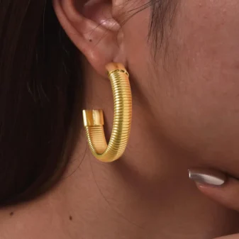 Créoles Spiral Gold