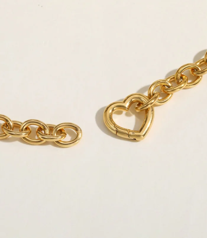 Rev-tement-PVD-Plaqu-Or-V-ritable-Or-18-Carats-Forme-De-C-ur-Acier-Inoxydable-304-Style-Moderne-Style-Classique-R-sistant-L-Eau-Et-Ne-Ternit-Pas-Acier-Inoxydable-304-Collier-display-picture-4