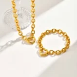 Rev-tement-PVD-Plaqu-Or-V-ritable-Or-18-Carats-Forme-De-C-ur-Acier-Inoxydable-304-Style-Moderne-Style-Classique-R-sistant-L-Eau-Et-Ne-Ternit-Pas-Acier-Inoxydable-304-Collier-main-image-3