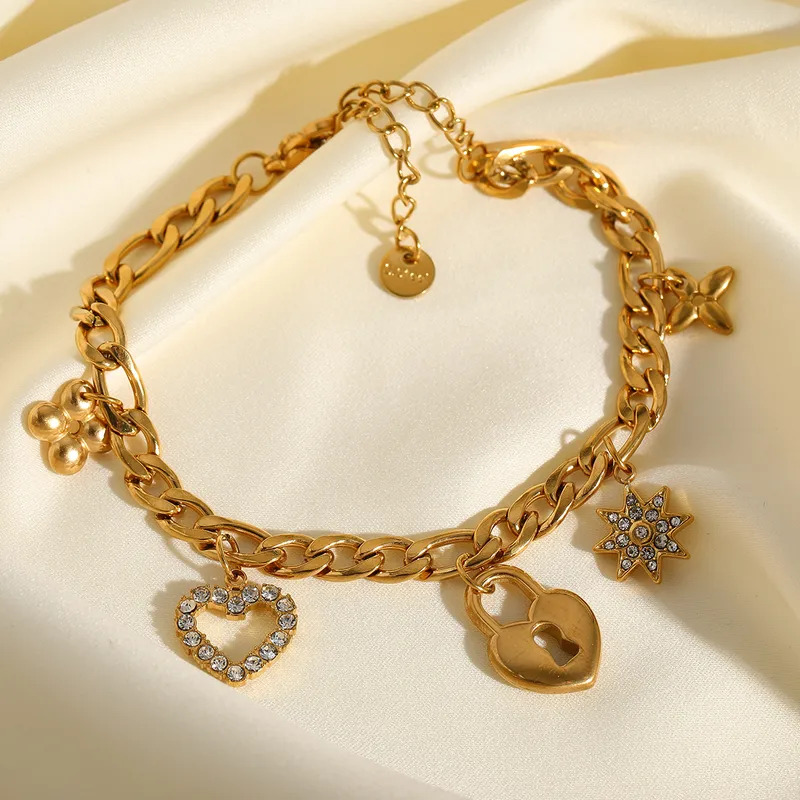 Rev-tement-PVD-Plaqu-Or-V-ritable-Or-18-Carats-Forme-De-C-ur-Fleur-Cadenas-Acier-Inoxydable-304-Mignon-De-Base-Style-Simple-R-sistant-L-Eau-Et-Ne-Ternit-Pas-Acier-Inoxydable-304-Fermeture-Boucle-De-Ty Rev-tement-PVD-Plaqu-Or-V-ritable-Or-18-Carats-Forme-De-C-ur-Fleur-Cadenas-Acier-Inoxydable-304-Mignon-De-Base-Style-Simple-R-sistant-L-Eau-Et-Ne-Ternit-Pas-Acier-Inoxydable-304-Fermeture-Boucle-De-Ty