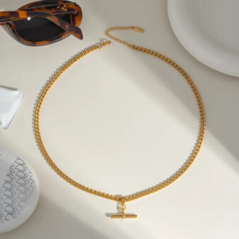 Collier chaîne gourmette plate