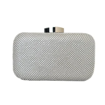 Pochette Argentée à Cristaux