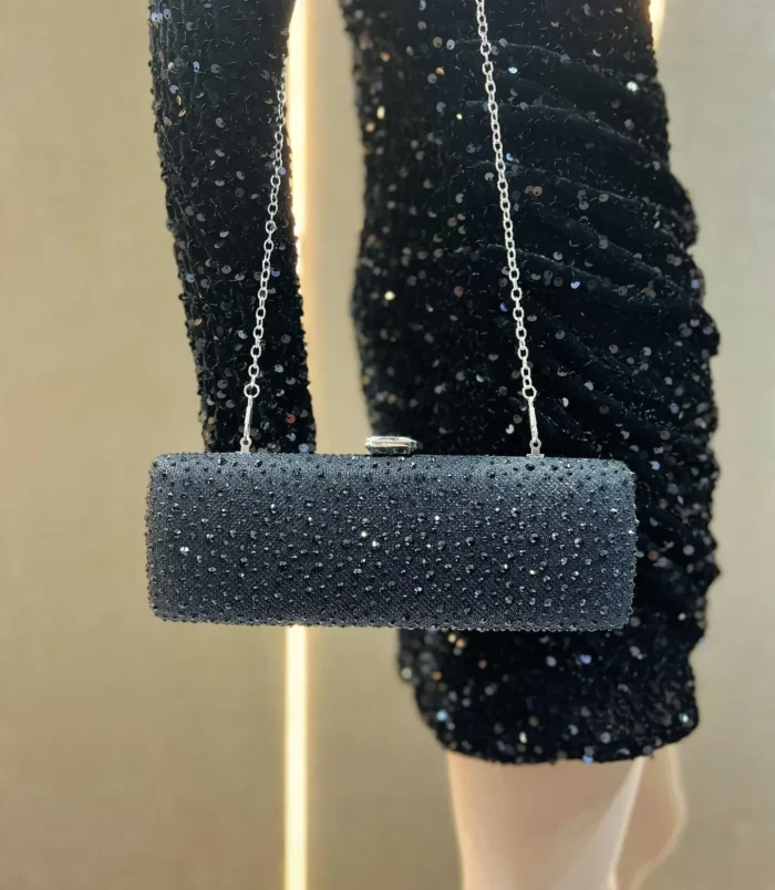 Nouvelle-l-gante-Pochette-De-T-l-phone-Clous-De-Diamant-Style-Fran-ais-Sac-Main-Bandouli-re-Unique-Sac-De-Soir-e-Brillant-Mode-Avec-Boucle-Sequins-display-picture-13
