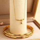 Ensemble-De-Bijoux-En-Bambou-Plaqu-Or-18K-La-Mode-Et-l-gant-Adapt-Aux-Femmes-Pour-Les-Vacances-Quotidiennes-Ou-Les-Occasions-D-contract-es