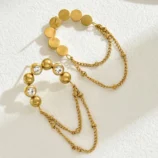 1-Paire-Style-Vintage-La-Fran-aise-Gland-Acier-Inoxydable-201-Plaqu-Or-18K-Boucles-D-oreilles-7