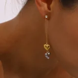 Boucles-D-oreilles-Femmes-En-Acier-Inoxydable-304-Plaqu-Or-18-Carats-Rev-tement-PVD-paisseur-0-03-0-05-m