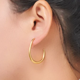 Boucles Demi-Lune Dorée